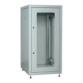 ITK Шкаф LINEA E 24U 600х600мм двери 2шт стек. и метал. сер.