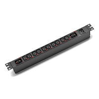 Блок распределения питания SMARTWATT PDU P-series 1U-B-1P16A-SMB-10C13-2C39-UL-2M-IEC320 
