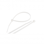 Стяжка NIKOMAX нейлоновая неоткрывающаяся, 400х4,6мм, белая, уп-ка 100шт.