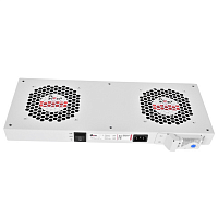 Модуль вентиляторный, 2 вентилятора с терморегулятором