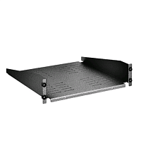 Полка консольная 2U 250мм RAL9005