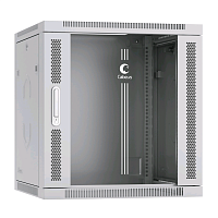 Шкаф телекоммуникационный настенный 19" 12U 600x600x635mm (ШхГхВ) дверь стекло