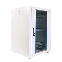 Шкаф телекоммуникационный напольный ЭКОНОМ 18U (600 × 800) дверь стекло, дверь металл