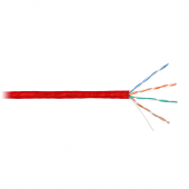 Кабель NIKOMAX U/UTP 4 пары, Кат.5e (Класс D), тест по ISO/IEC, 100МГц, одножильный, BC (чистая медь), 24AWG (0,51мм), поливинилхлорид, внутренний, кр