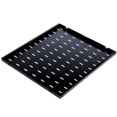 Полка перфорированная, глубина 450 мм, цвет черный