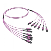  Оптическая разветвительная сборка 12ОВ 50/125 OM4, 6хLC Duplex Uniboot/6хLC Duplex Uniboot, 10м