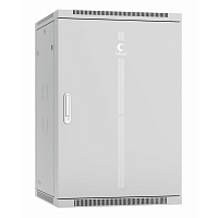 Шкаф телекоммуникационный настенный разобранный 19" 22U 600x600x1082mm (ШхГхВ) дверь металл, цвет серый (RAL 7035)