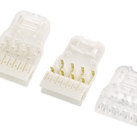Коммутационный коннектор NIKOMAX 110 типа, Кат.5e, (Класс D), 100МГц, 4 пары, белый, с прозрачной крышкой, уп-ка 50шт.