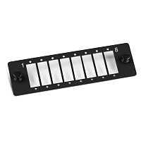 Адаптерная панель на 8 SC duplex, цвет черный