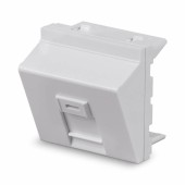 Вставка 45x45 (Mosaic) для 1 модуля формата Keystone Jack, угловая