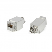 Вставка Keystone Jack RJ-45(8P8C), категория 6, экранированная, Dual IDC, белая
