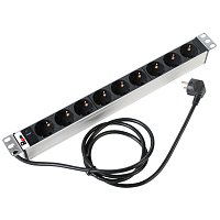 Гор блок розеток Rem-16, 1×16A, инд, 9S, 19", шнур 3м