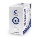 Кабель витая пара UTP (U/UTP), категория 6, 4 пары (23 AWG), одножильный, LSZH нг(А)-HF, белый (305 м)