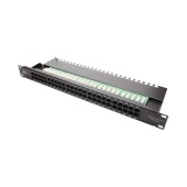 Коммутационная панель кат.3, UTP, 19", 1U, 50хRJ45, USOC, 2 пары, черный