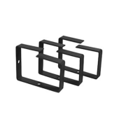 Кольцо организационное для укладки кабеля 90х65 мм, металлическое, цвет черный (RAL 9004)