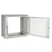 Шкаф телекоммуникационный настенный разборный 19”,12U(600x650), ШТ-НСр-12U-600-650-П дверь перфорированная ССД