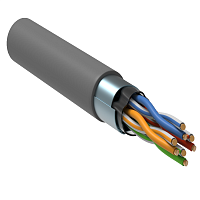 Каб. в. п. F/UTP кат. 5E 4 пары PVC 1м сер. GENERICA