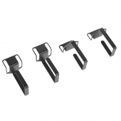 Органайзер кабельный одинарный изогнутый, цвет черный