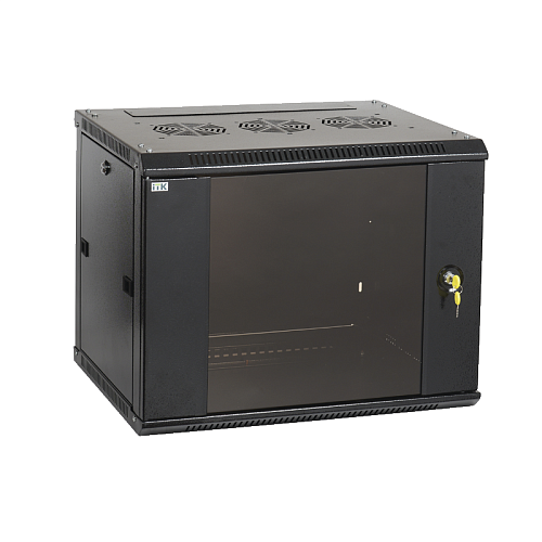 ITK Шкаф LINEA W 9U 600x450 мм дверь стекло, RAL9005