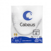 Патч-корд U/UTP, категория 6, 2xRJ45/8p8c, неэкранированный, серый, PVC, 0.3м