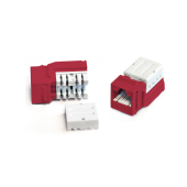 Вставка Keystone Jack RJ-45(8P8C), категория 5e, 110 IDC, заделка с помощью NE-TOOL, красная