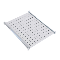 Полка перфорированная выдвижная  с телескопическими направляющими, глубина 620 мм