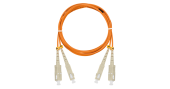 Шнур NIKOMAX волоконно-оптический, соединительный, многомодовый 50/125мкм, стандарта ОМ2, SC/UPC-SC/UPC, двойной, LSZH нг(A)-HFLTx, 2мм, оранжевый, 5м