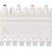 Коннектор NETLAN 110 типа, Кат.5e (Класс D), (Класс D), 100МГц, 4 пары, белый, уп-ка 100шт.