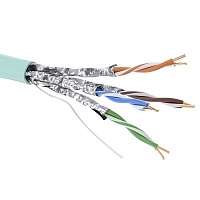 Кабель CAT 6A, U/UTP Application, нг(А)-HF, бухта 500м, аква