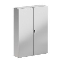 Корпус навесной STH с М/П двухдверный из нержавеющей cтали AISI304 ВхШхГ 1400x1000x300 мм, с фланцем