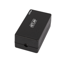 Кабельный соединитель NETLAN IDC-IDC, Кат.5e (Класс D), 100МГц, 110/KRONE, T568A/B, неэкранированный, черный, уп-ка 10шт.