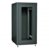 ITK Шкаф LINEA E 18U 600х600мм двери 2шт стек. и метал. чер.