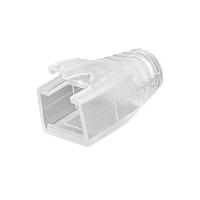 Защитный колпачок NIKOMAX для коннекторов RJ45, под кабели диаметром 7,5мм, с защитой защелки, прозрачный, уп-ка 100шт.