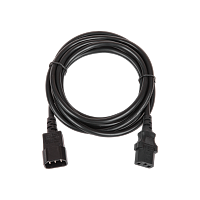 Кабель питания TLK, вход - разъём C14 (IEC 60320) , выход - разъём C13 (IEC 60320),  3x1мм2, 1.8 м, 250В 10A, черный