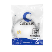 Патч-корд U/UTP, категория 5е, 2xRJ45/8p8c, неэкранированный, серый, LSZH, 1м