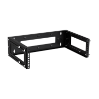 Рама настенная регулируемая 300-500мм 3U черная
