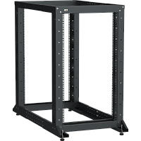 ITK LINEA F Стойка 2-рамная 24U 600х600-1000мм черная