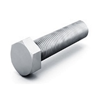 Болт М8х35 DIN 933 полнонарезной, класс прочности 5.8, гальван. цинк