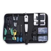 Набор инструментов (инструмент обжимной, инструмент для заделки витой пары , зачистки, отвертки, тестер, коннекторы )