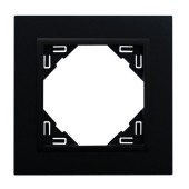 Одиночная рамка, черный/черный (90910 TRR)