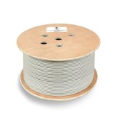 Кабель витая пара UTP (U/UTP), категория 6A, 4 пары (23 AWG), одножильный, PVC нг(А)-LS, серый (305 м)