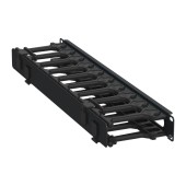 ITK Кабель-органайзер горизонтальный 19" 1U чер. РФ