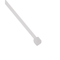 Стяжка-хомут 3,6х250 мм, кабельная нейлоновая 6,6, неразъемная, цвет белый (100шт)