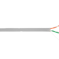 Кабель ULAN U/UTP 2 пары, Кат.5, внутренний, PVC, одножильный, 100МГц, серый, 305м