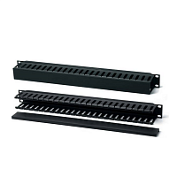 Кабельный организатор пластиковый с крышкой, 19", 2U