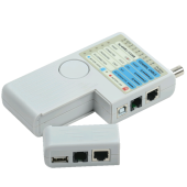 ITK Тестер для витой пары 4в1 RJ45/RJ11/BNC/USB с элем. пит.
