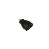 Переходник NETLAN MiniHDMI-HDMI, v2.0, черный, уп-ка 10шт.