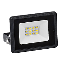 Прожектор СДО 06-10 светодиодный черный IP65 6500 K IEK