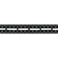 Коммутационная панель NIKOMAX 19", 1U, 48 портов, Кат.6 (Класс E), 250МГц, RJ45/8P8C, 110/KRONE, T568A/B, неэкранированная, с органайзером, черная - г