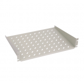 Полка угловая 2U x 446 x 450 мм (до 25 кг), цвет серый (RAL 7035) (SZB-00-00-49/3) (SZB-00-00-25/3)